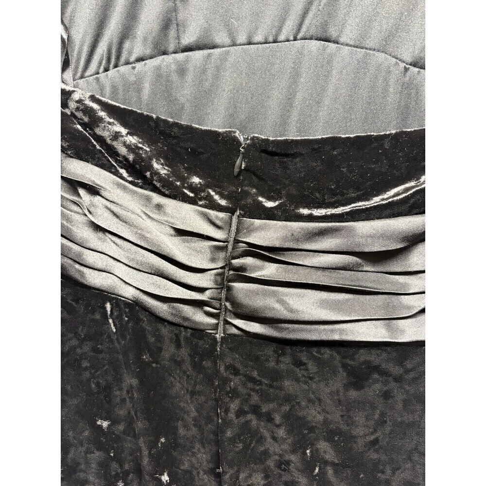 Vtg Robbie Bee Women Y2K Velvet Whimsigoth Cocktail Vamp Halter Midi Dress Sz 10 - Picture 3 of 4